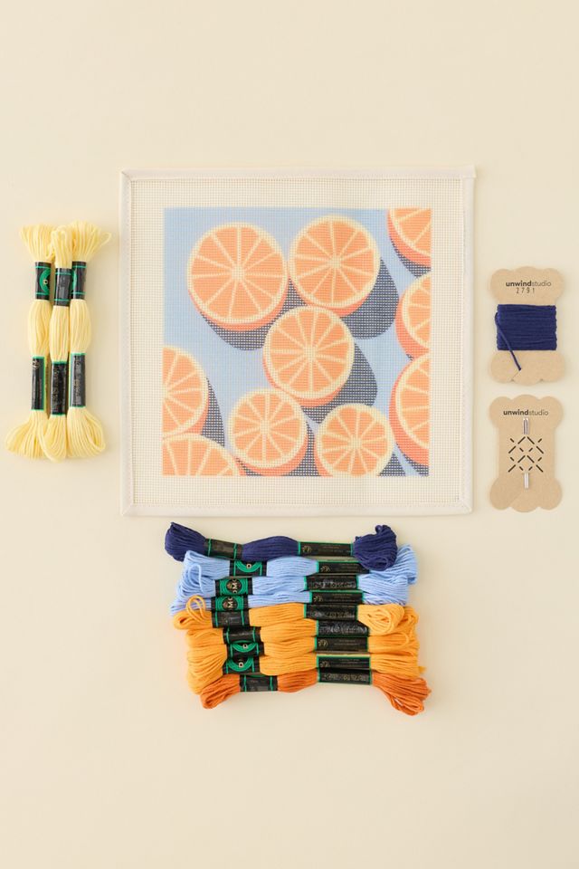 Unwind Studio DIY Agrumes Needlepoint Craft Kit #1