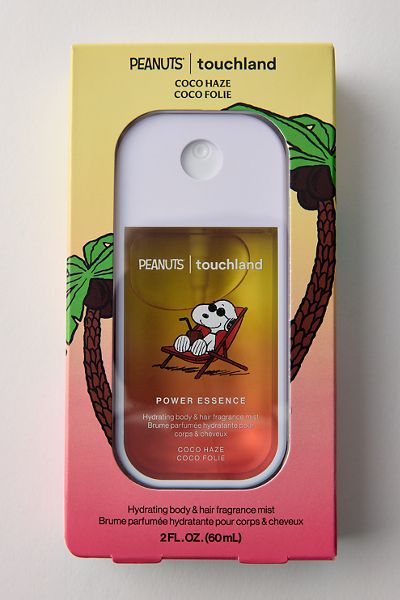 Brume parfumée pour le corps et les cheveux Power Essence Touchland X Peanuts