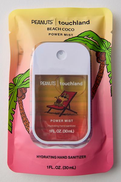 Vaporisateur désinfectant hydratant pour les mains Power Mist Touchland X Peanuts