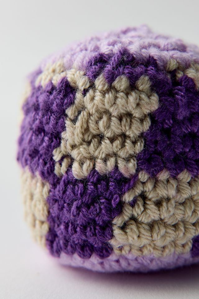 Checkered Crochet Footbag #2