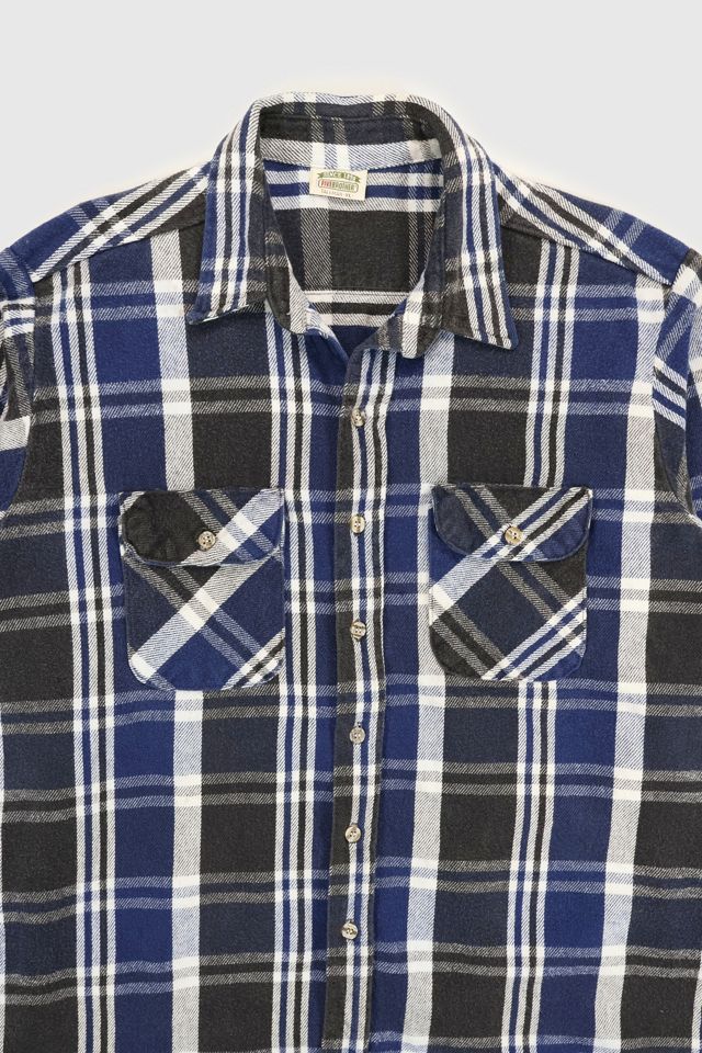 Vintage Heavyweight Flannel Button-Down Shirt #2