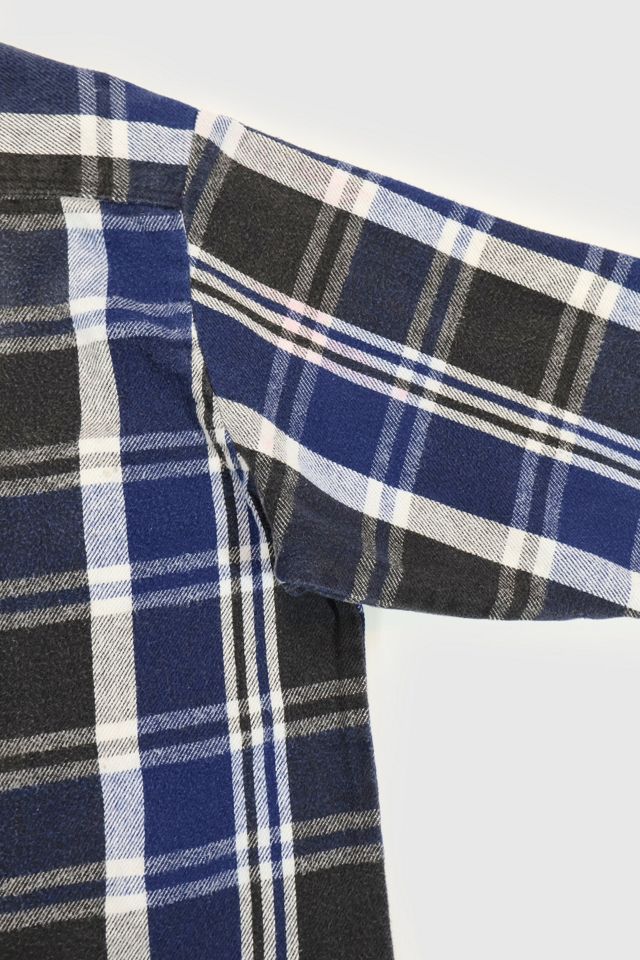 Vintage Heavyweight Flannel Button-Down Shirt #4