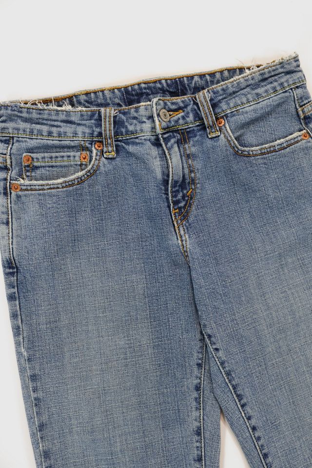 Vintage Y2K Levi's Frayed Low-Rise Jeans #4