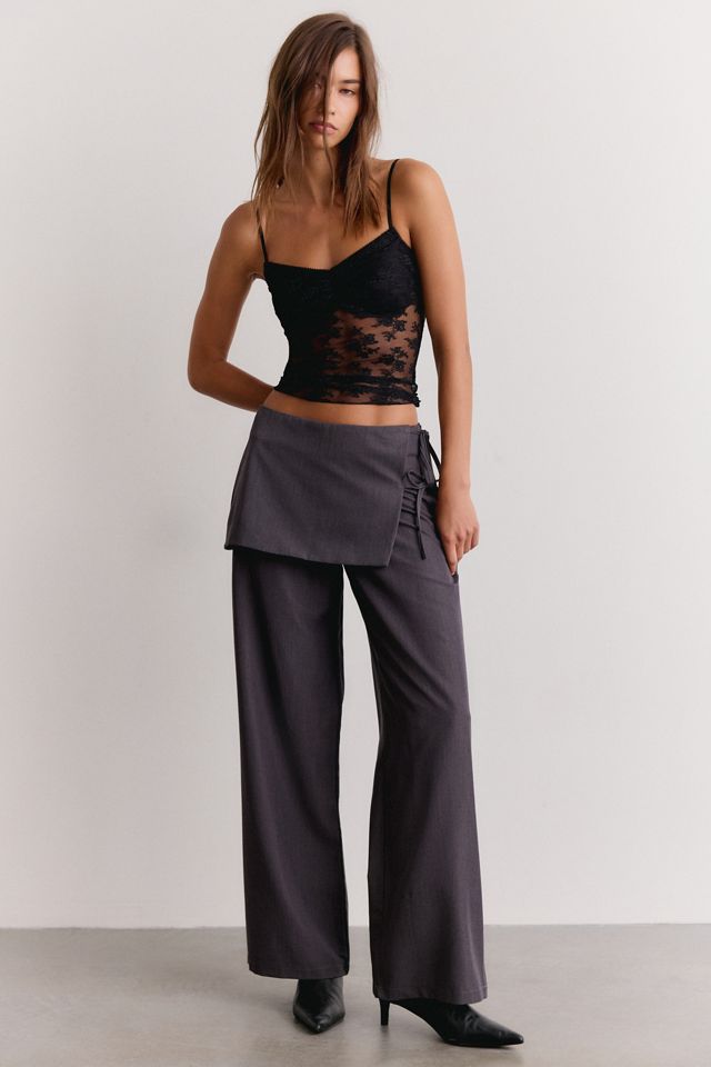 Daisy Street Treasure Side-Tie Skirt Pants #1