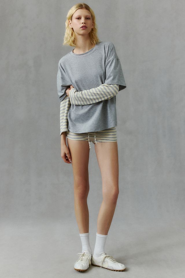 Out From Under Bianca Striped Layered 2-Piece PJ Set #1