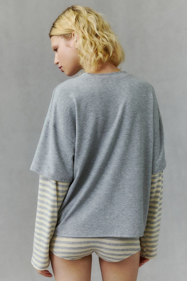 Out From Under Bianca Striped Layered 2-Piece PJ Set #4