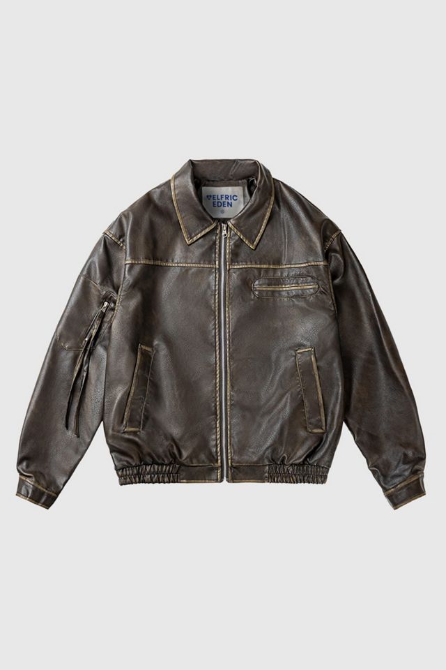 Aelfric Eden Vintage Faux Leather Jacket #3