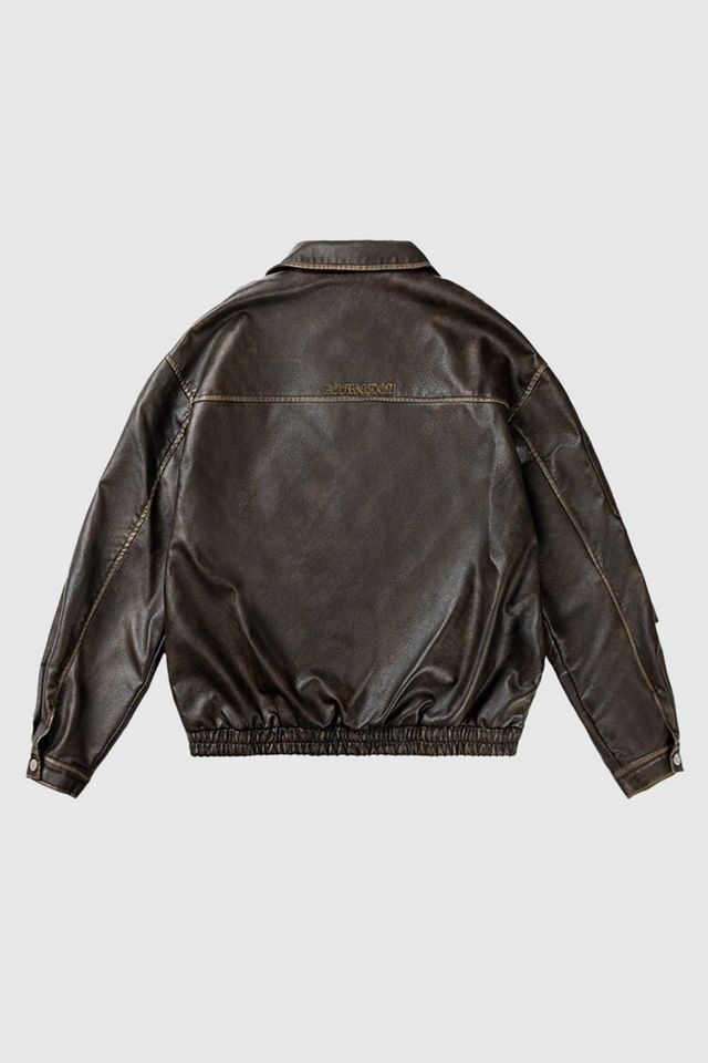 Aelfric Eden Vintage Faux Leather Jacket #4