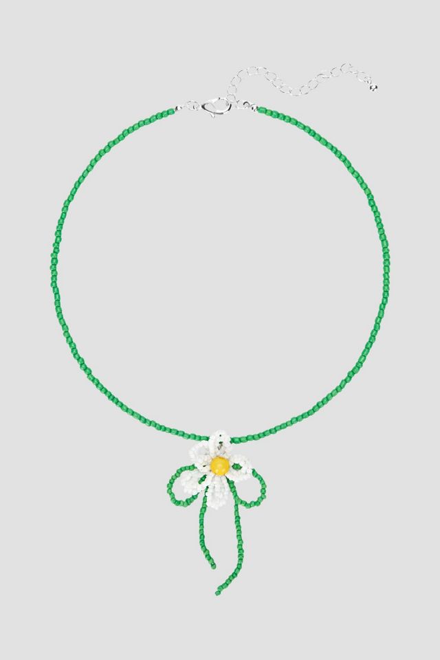 Lisa Says Gah Flower Beaded Necklace #4