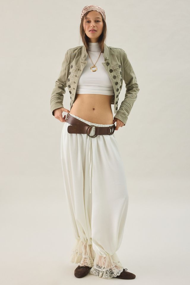 Pantalon bouffant Lioness Kiss & Tell à bordure en dentelle #1