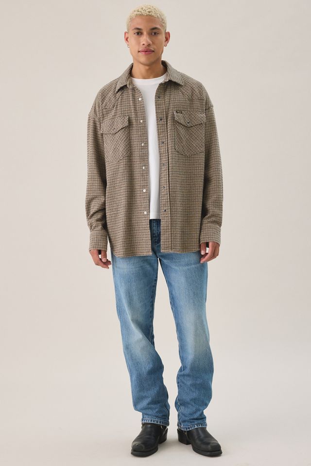 Wrangler Western Oversized Flannel Long Sleeve Shirt #1