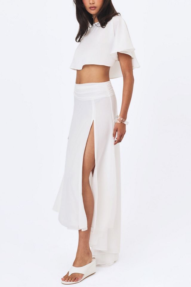 Miss Circle Yanna Chiffon High-Low Maxi Skirt #3