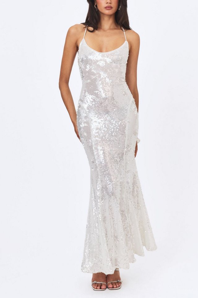 Miss Circle Cameron Sequin Scoop Neck Mermaid Maxi Dress #1