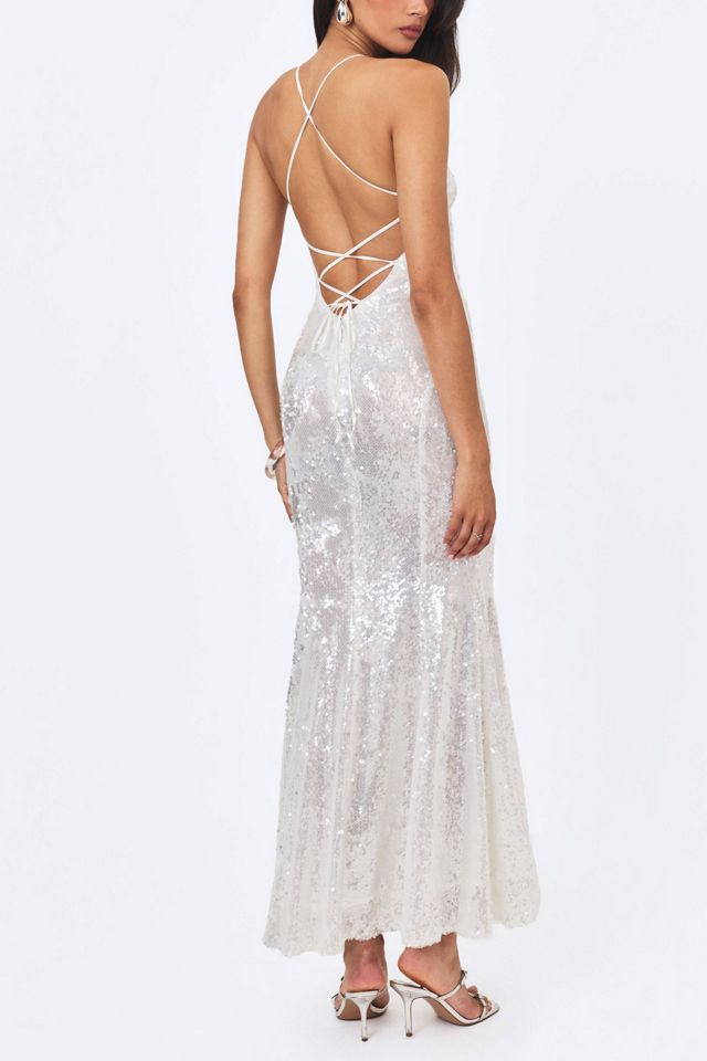 Miss Circle Cameron Sequin Scoop Neck Mermaid Maxi Dress #4