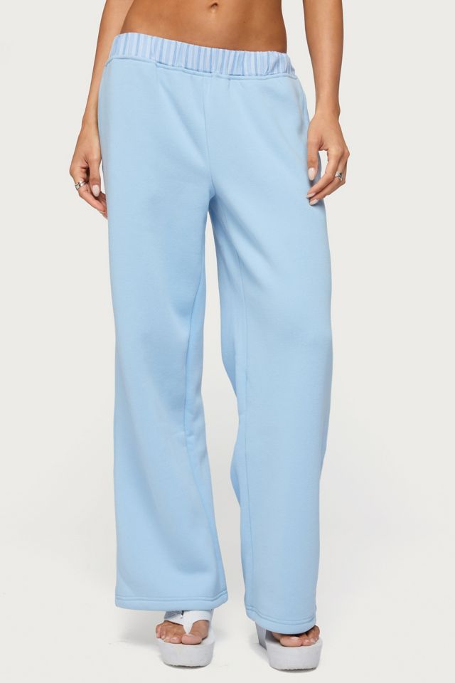 Edikted Core Stripey Wide Leg Sweatpants #1