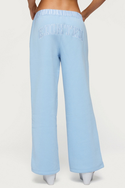 Edikted Core Stripey Wide Leg Sweatpants