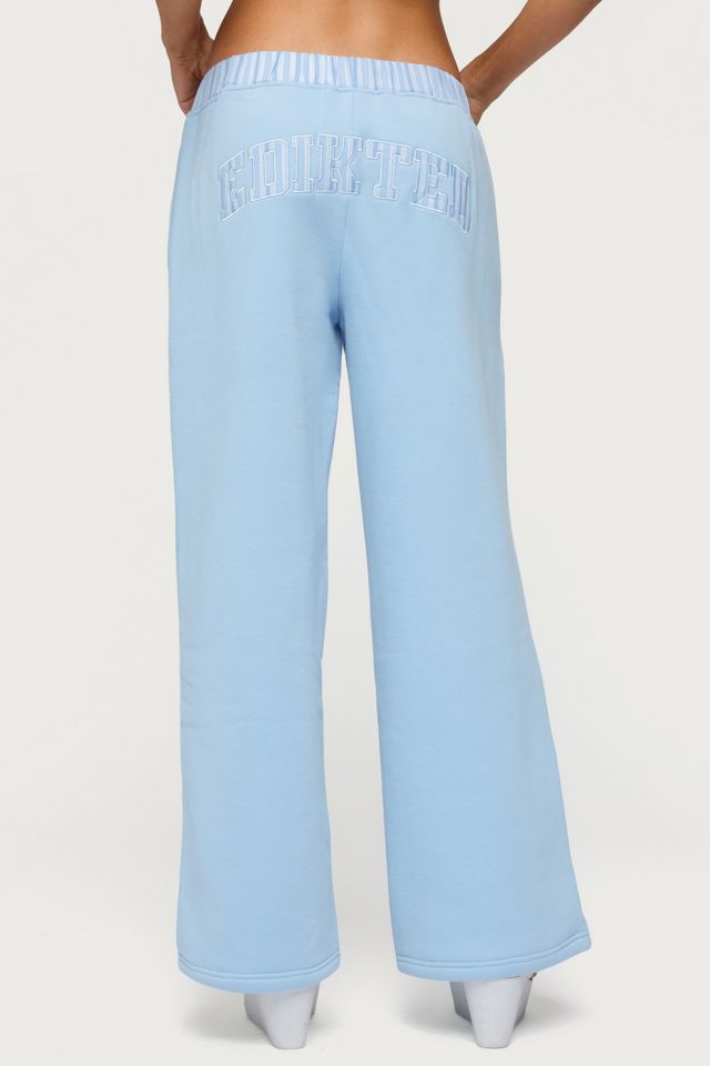Edikted Core Stripey Wide Leg Sweatpants #3