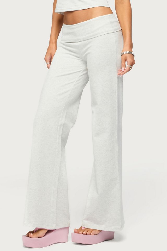 Edikted Wknd Sequin Foldover Pants #4