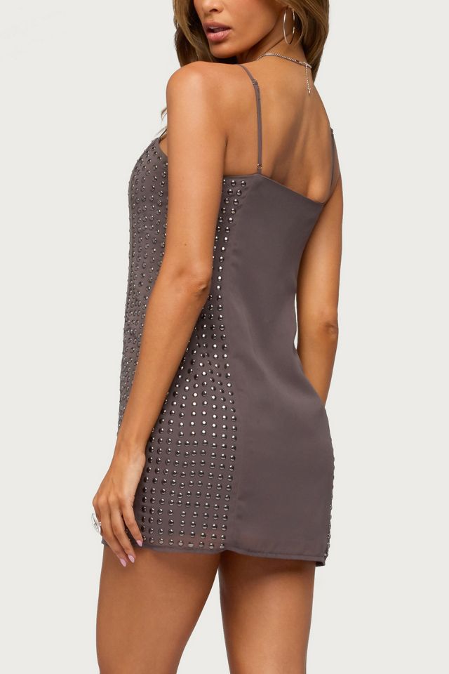 Edikted Ione Studded Fringed Mini Dress #2