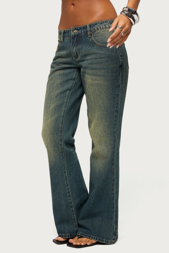 Edikted Shirili Low Rise Flared Jeans #1