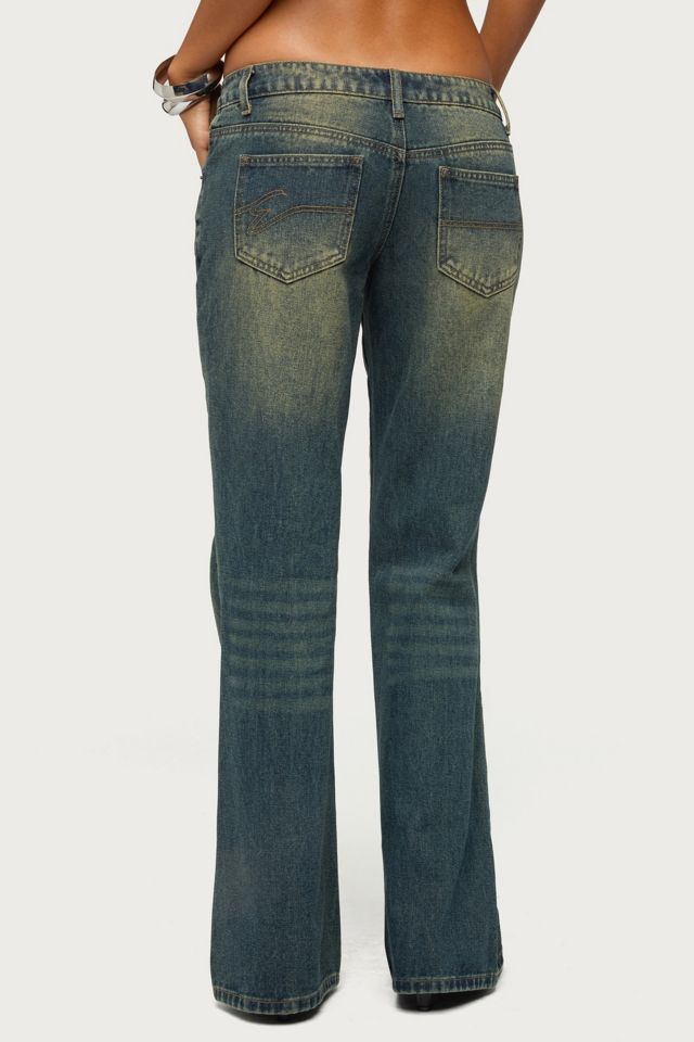 Edikted Shirili Low Rise Flared Jeans #2