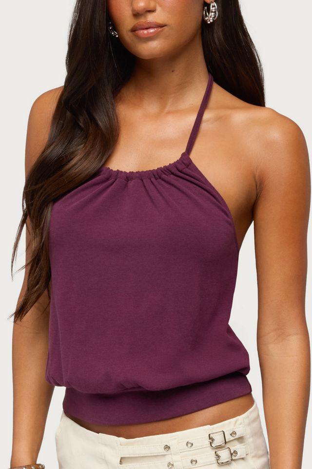 Edikted Bondi Cinched Waist Halter Top #2