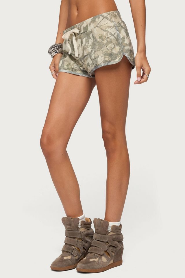 Edikted Harlie Camo French Terry Shorts #2