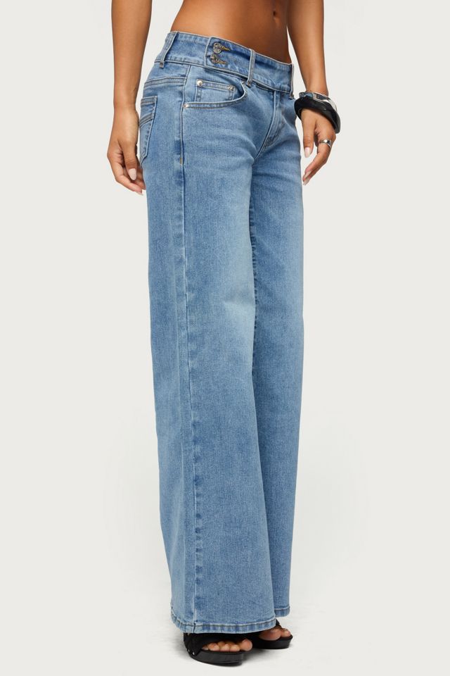 Edikted Dale Low Rise Straight Leg Stretchy Jeans #1