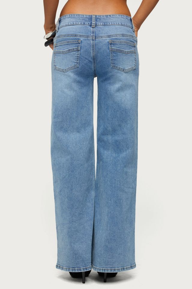 Edikted Dale Low Rise Straight Leg Stretchy Jeans #2