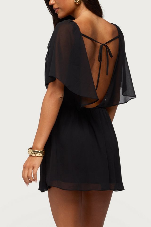 Edikted Rosalee Chiffon Babydoll Mini Dress #2