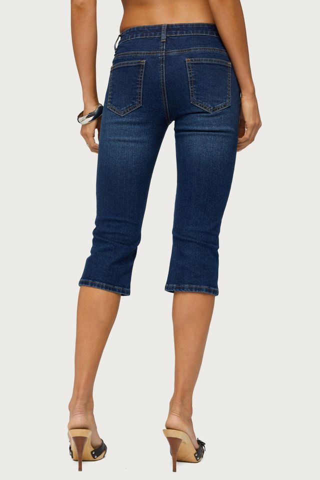 Edikted Fifer Low Rise Capri Jeans #2