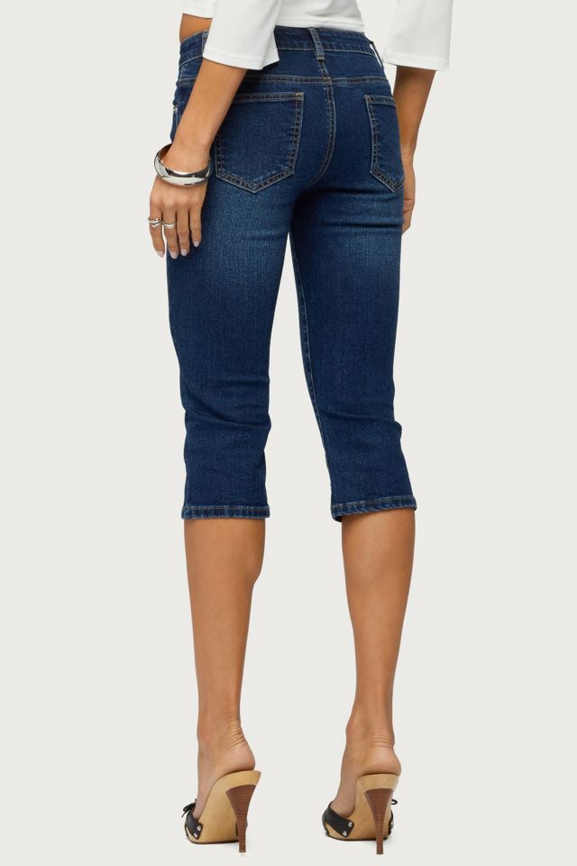 Edikted Fifer Low Rise Capri Jeans #3