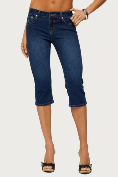 Edikted Fifer Low Rise Capri Jeans