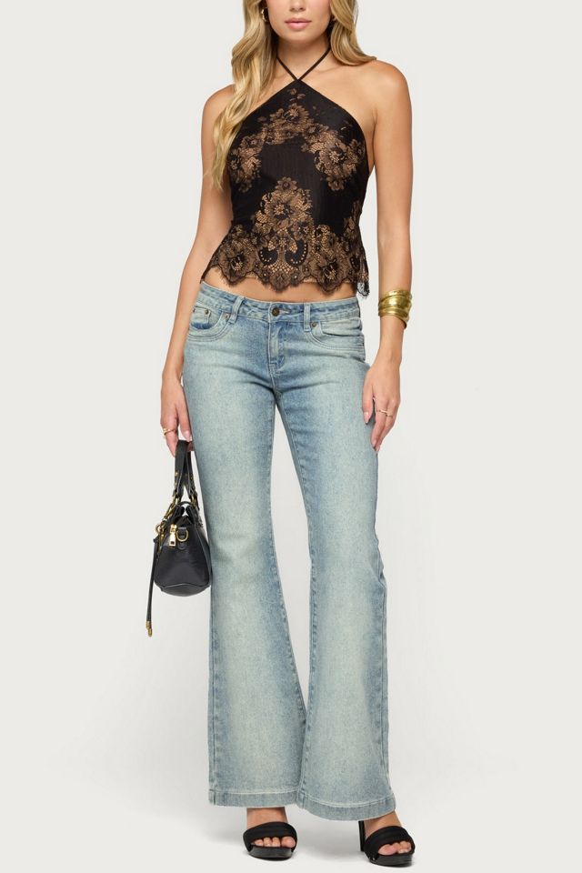 Edikted Yanitza Lace Halter Top #1