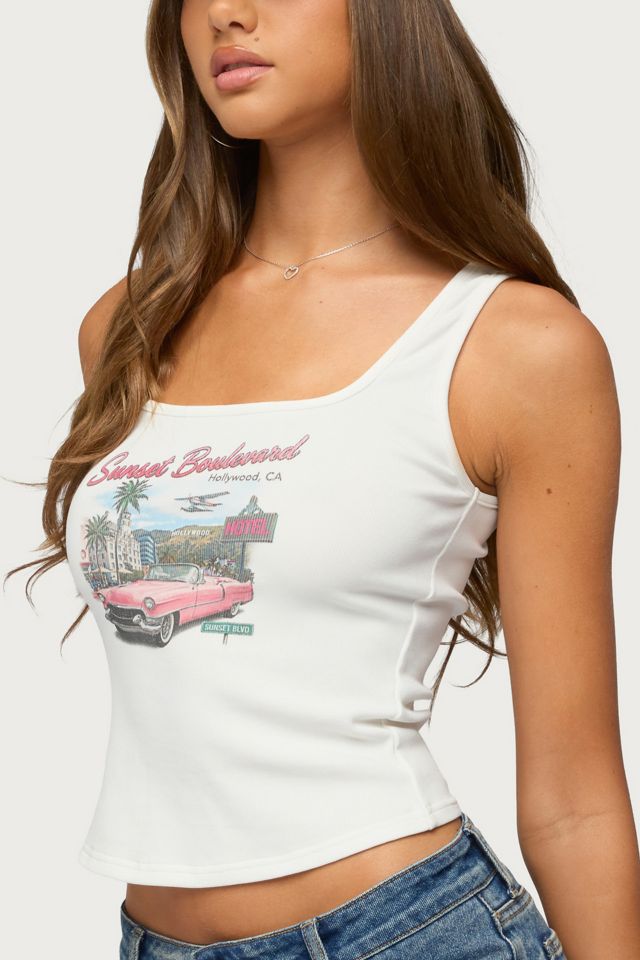 Edikted Sunset Boulevard Tank Top #2