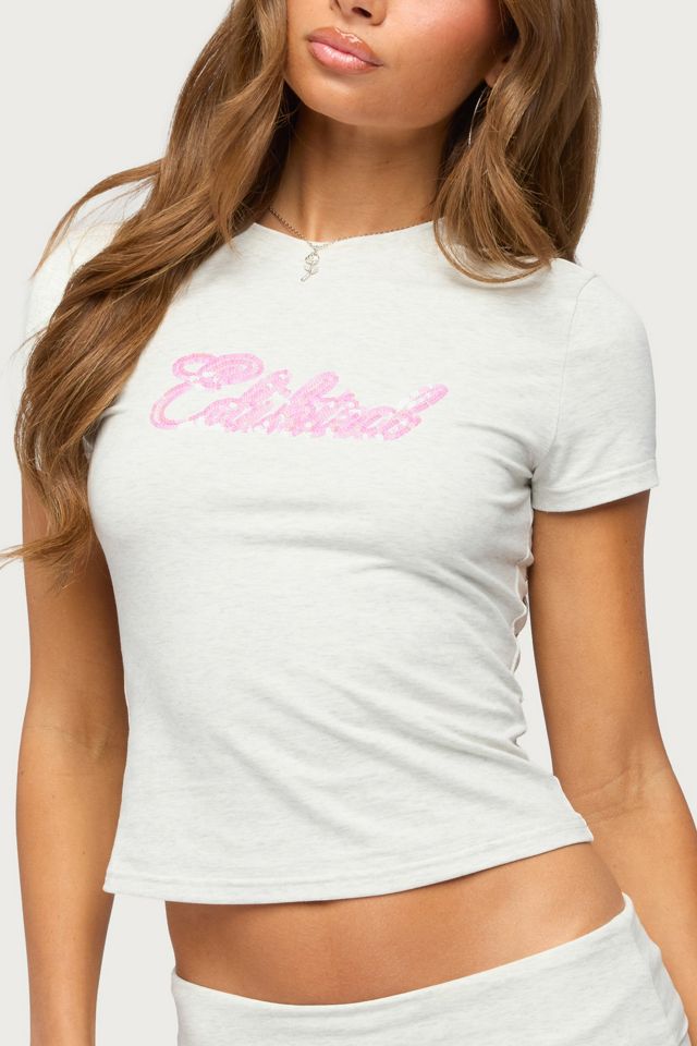 Edikted Wknd Sequin T Shirt #2