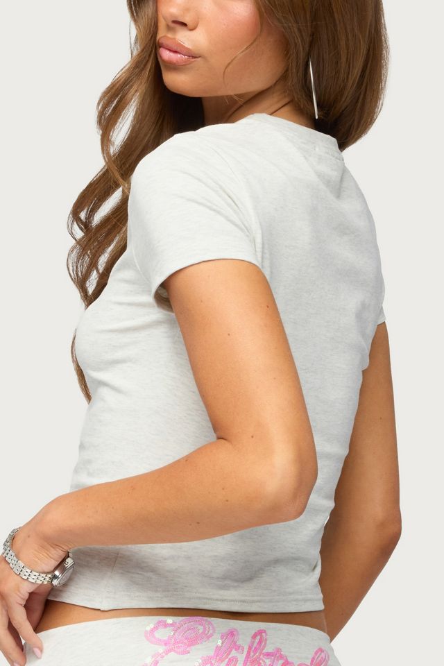 Edikted Wknd Sequin T Shirt #4
