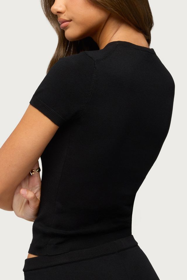 Edikted Vanessa Button Up Knit Top #4