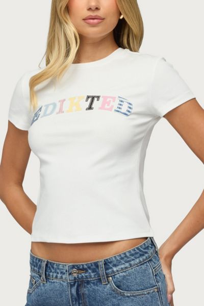 Edikted Patchwork Baby T Shirt