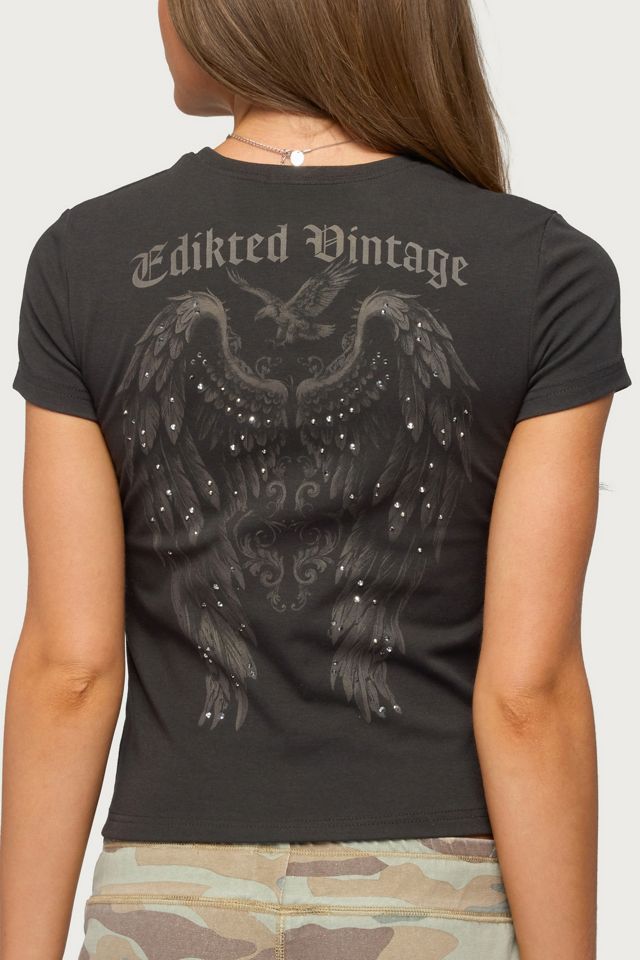 Edikted Vintage Studded T Shirt #4