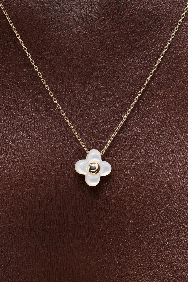 Ana Luisa Liora Pendant Mini Mother of Pearl Flower Necklace #2
