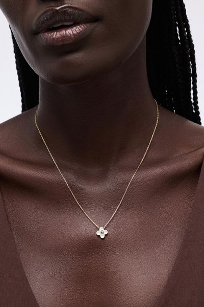 Ana Luisa Liora Pendant Mini Mother of Pearl Flower Necklace