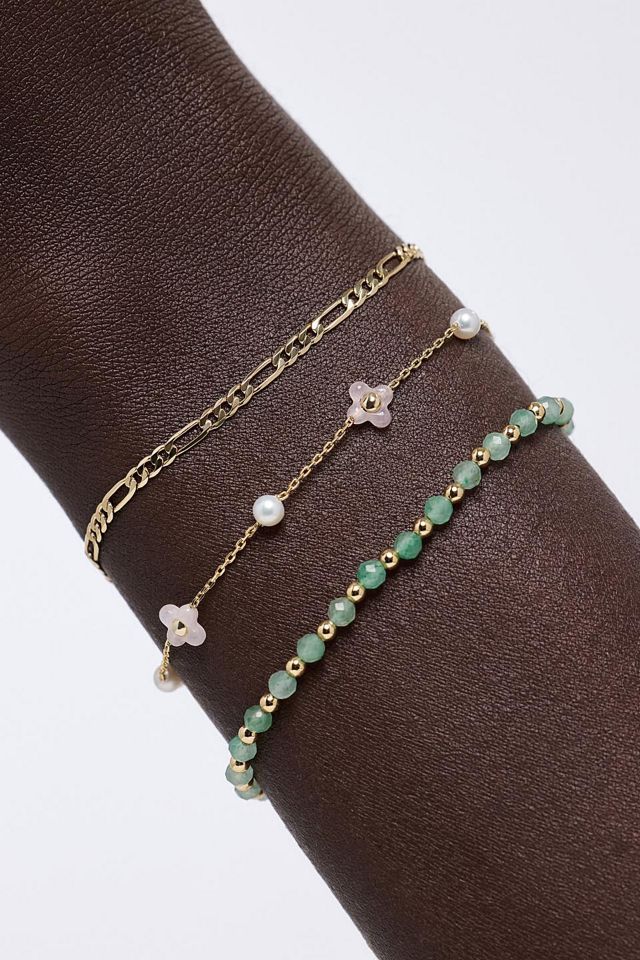 Ana Luisa Hannah Bracelet Rose Quartz Flower Bracelet #3