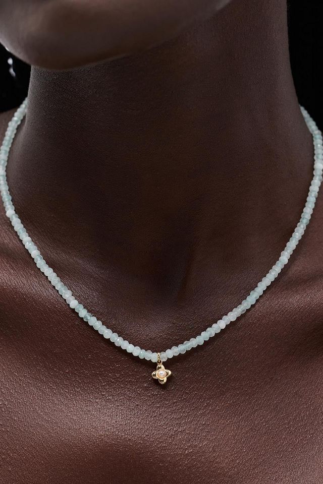 Ana Luisa Liora Blue Jade Bead Necklace #2