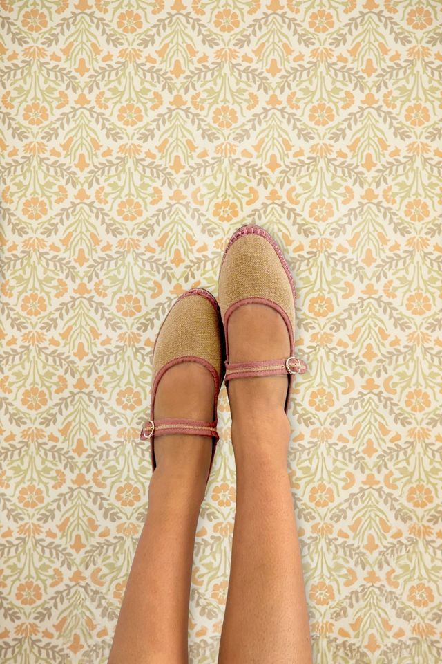 Flabelus Dora Linen Mary Jane Flat #1