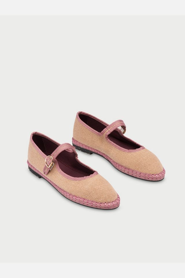 Flabelus Dora Linen Mary Jane Flat #2