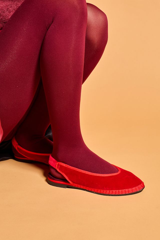 Flabelus Narnia Velvet Slingback Slipper #2