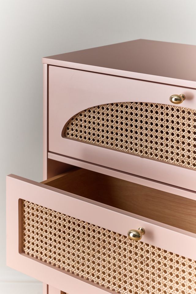 Maisie Tall Cane 4-Drawer Dresser #2