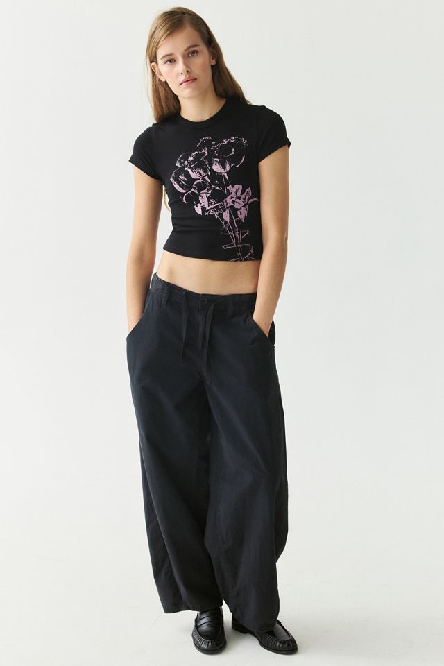 Gothic Roses Graphic Jersey Knit Baby Tee #1