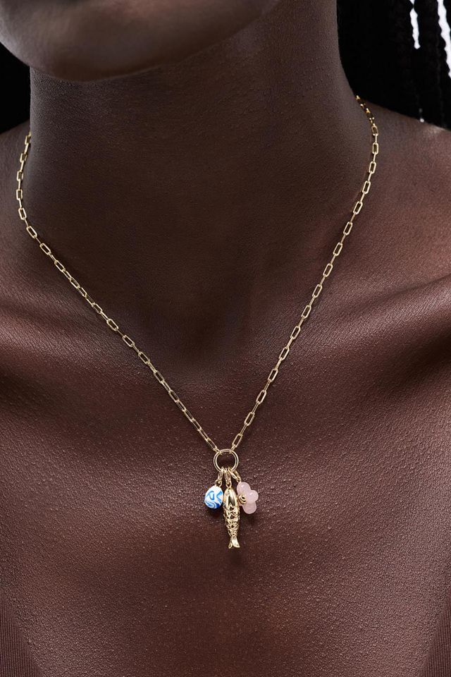 Ana Luisa Flora Charm Necklace Charm Necklace #1